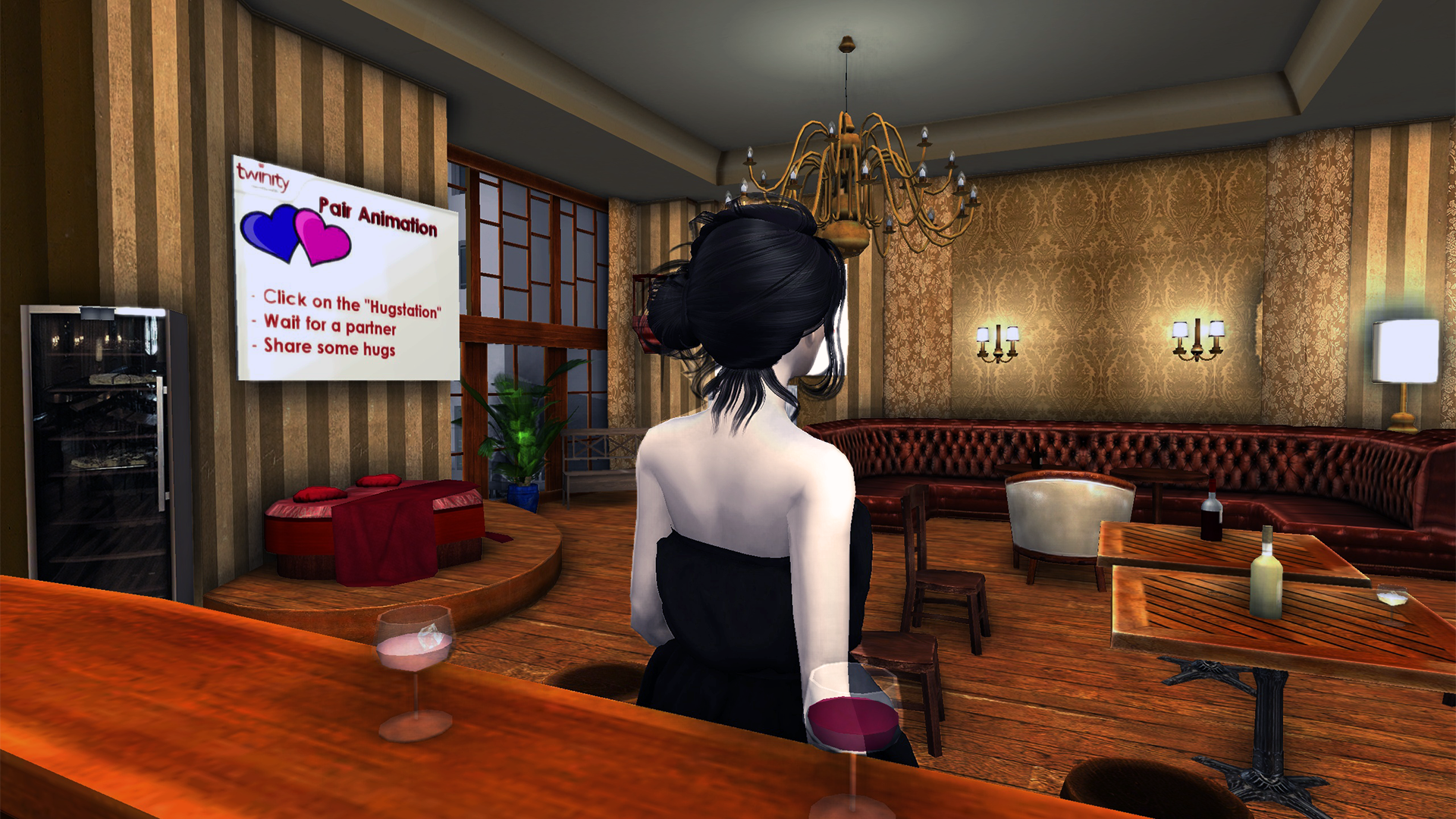 3D Flirt and Chat locations in virtual worlds.