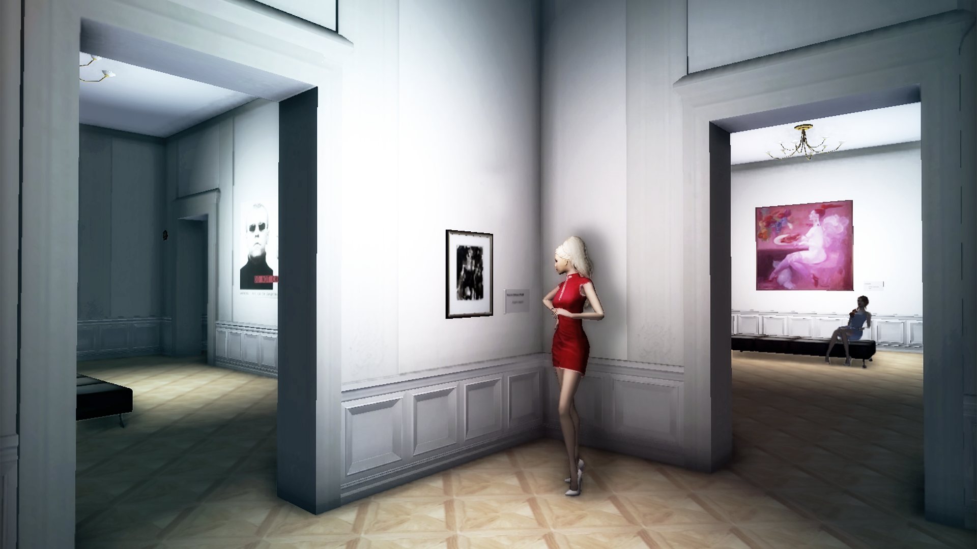 Virtual world art gallery exhibit | Twinity Blog